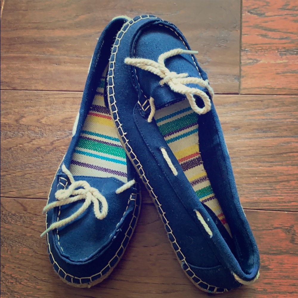 Bamboo Navy Blue Loafers